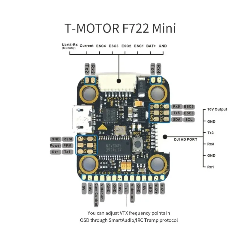 Combo T-Motor MINI F7 FC y ESC - Betaflight Fc F7 reseña y precio